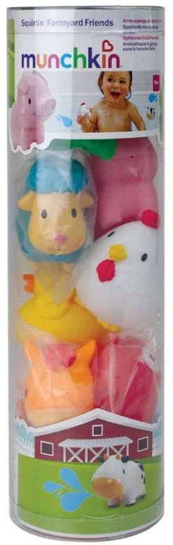 Munchkin Farmyard Friends 8 Stuks Badspeelgoed 011966 -BabyWereldNederland 011966 Squirtin Farmyard Friends alt3