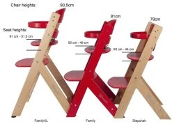 Babygo Family Black Meegroei Kinderstoel 5853 8 Babygo Family Black Meegroei Kinderstoel 5853 -BabyWereldNederland 25462 25461 Difference Height Stepchair Family FamilyXL 4
