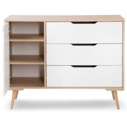 Babykamer Marloes Naturel: Ledikant, Commode & 3-Deurskast 17 Babykamer Marloes Naturel: Ledikant, Commode & 3-Deurskast -BabyWereldNederland 3 deurskast marloes 10