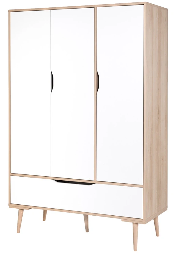 Babykamer Marloes Wit: Ledikant, Commode & 3-Deurskast 3 Babykamer Marloes Wit: Ledikant, Commode & 3-Deurskast - Afbeelding 3