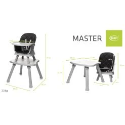 4Baby Master XXIII Black 6-in-1 Kinderstoel -BabyWereldNederland 4baby master xxiii black 6 in 1 kinderstoel 15