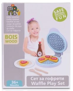 Cangaroo Houten Wafelijzer Set 4334 -BabyWereldNederland Cangaroo Houten Wafelijzer Set 4334 4