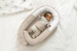 Doomoo Cocoon Tetra Jersey Sand Babynest CO 12 -BabyWereldNederland Doomoo Cocoon Tetra Jersey Sand Babynest CO 12.5