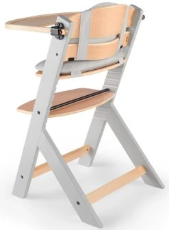 Kinderkraft Enock Grijs/Naturel Houten Kinderstoel Met Zitverkleiner KHENOC0PGRY0000 -BabyWereldNederland Kinderkraft Enock Grey Kinderstoel met Zitverkleiner KHENOC0PGRY0000 4