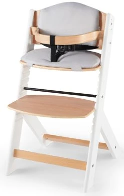 Kinderkraft Enock Wit/Naturel Houten Kinderstoel Met Zitverkleiner KHENOC0PWHT0000 -BabyWereldNederland Kinderkraft Enock White Kinderstoel met Zitverkleiner KHENOC0PWHT0000 2