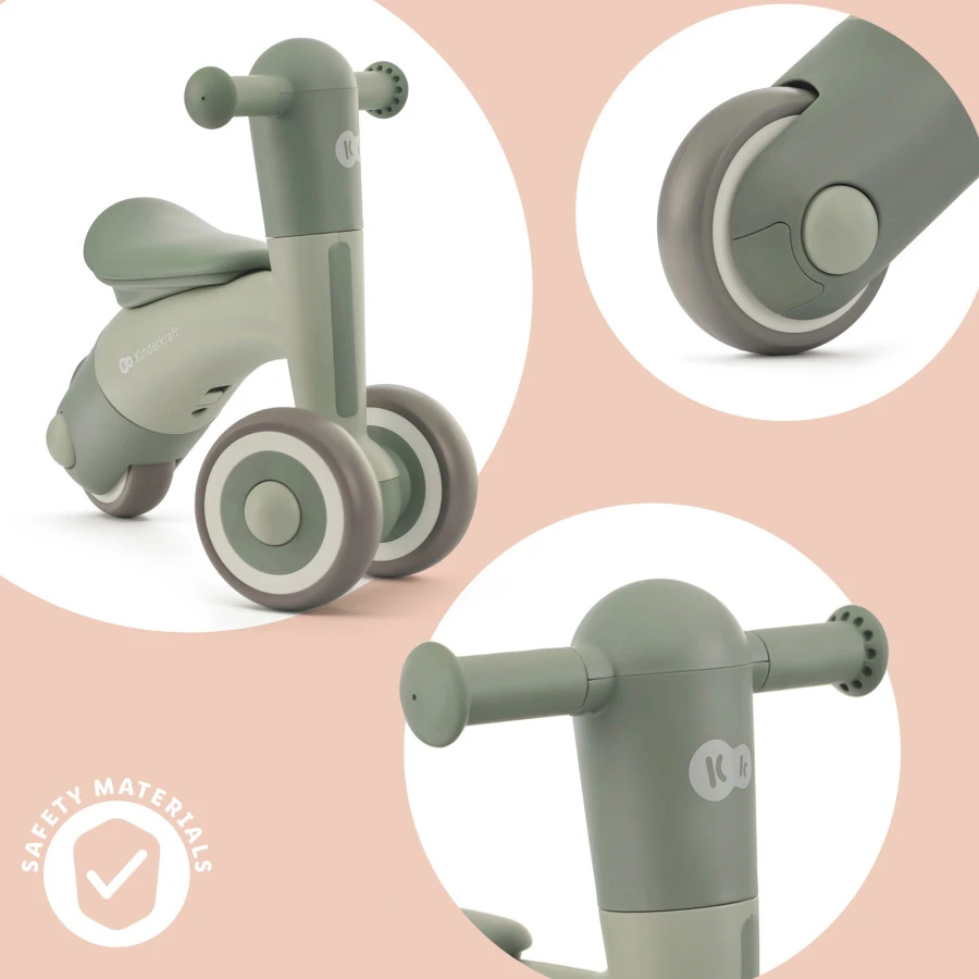 Kinderkraft Minibi Leaf Green Loopfiets KRMIBI00GRE0000 7 Kinderkraft Minibi Leaf Green Loopfiets KRMIBI00GRE0000 - Afbeelding 7