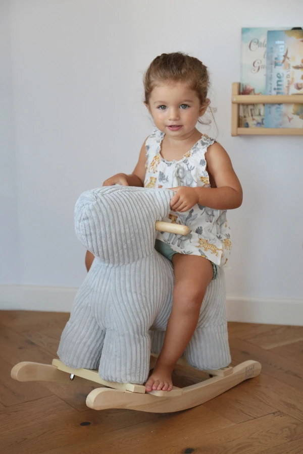 Label Label Hond Grijs Hobbeldier LLRT-23169 2 Label Label Hond Grijs Hobbeldier LLRT-23169 - Afbeelding 2