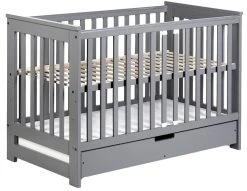 Ledikant Lieke Grijs 60 X 120 Cm