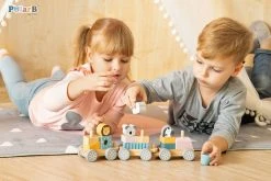 PolarB Houten Blokkentrein 44015 -BabyWereldNederland PolarB Houten Blokkentrein 44015 6