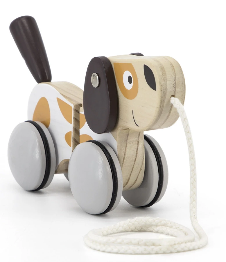 PolarB Puppy Luxe Houten Trekfiguur 44043 2 PolarB Puppy Luxe Houten Trekfiguur 44043 - Afbeelding 2