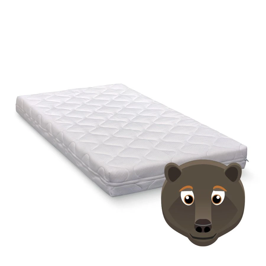 ABZ KM441-70140 Bruine Beer 70 X 140 X 11 Cm Juniormatras