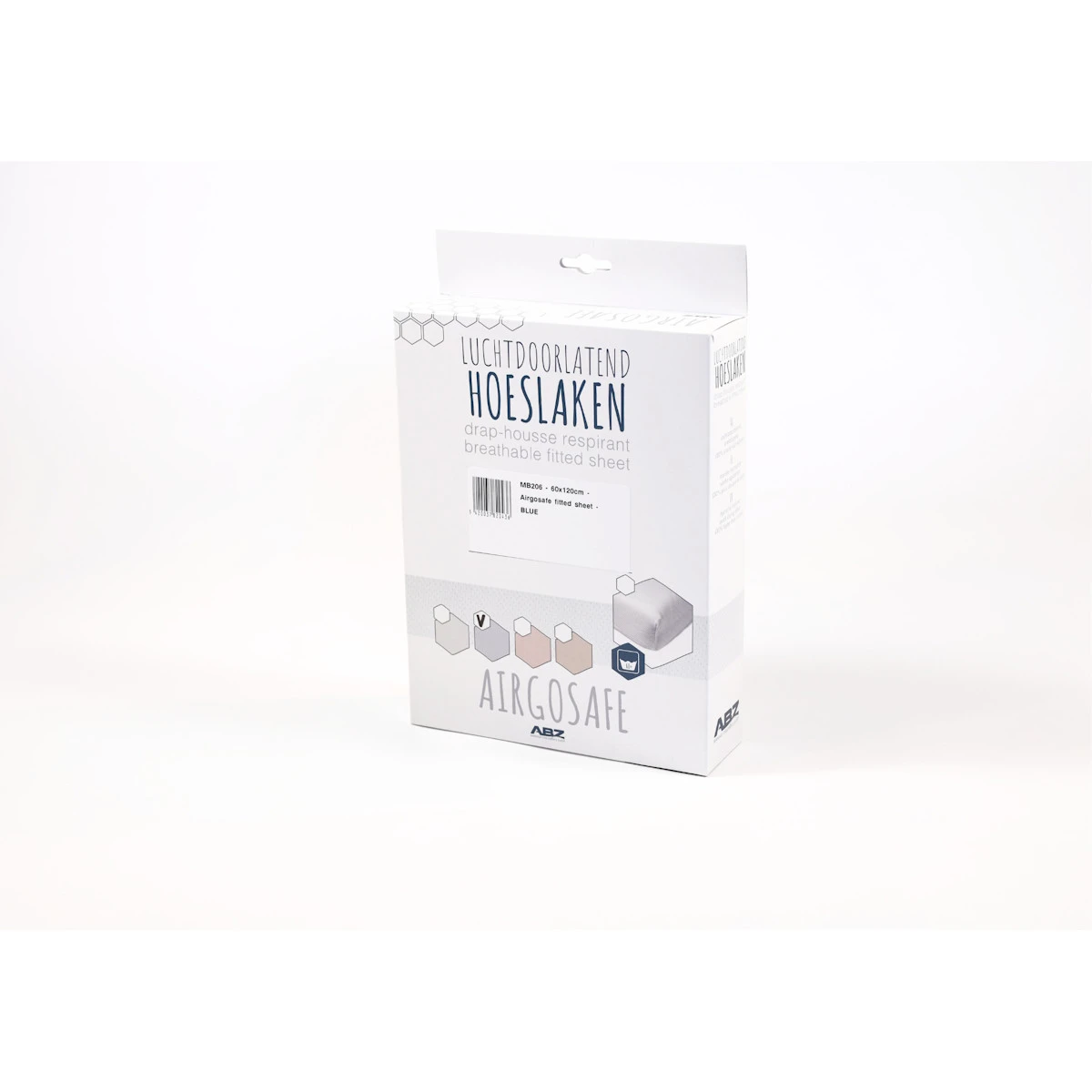 ABZ MB206 Airgosafe 70 X 140/150 Cm Blauw Junior Hoeslaken 6 ABZ MB206 Airgosafe 70 X 140/150 Cm Blauw Junior Hoeslaken - Afbeelding 6