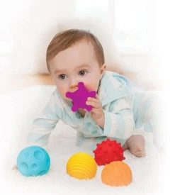Infantino Sensory Balls Blocks & Buddies Set BK-05373 -BabyWereldNederland b kids sensory multi ball set speelballetjes 3 1