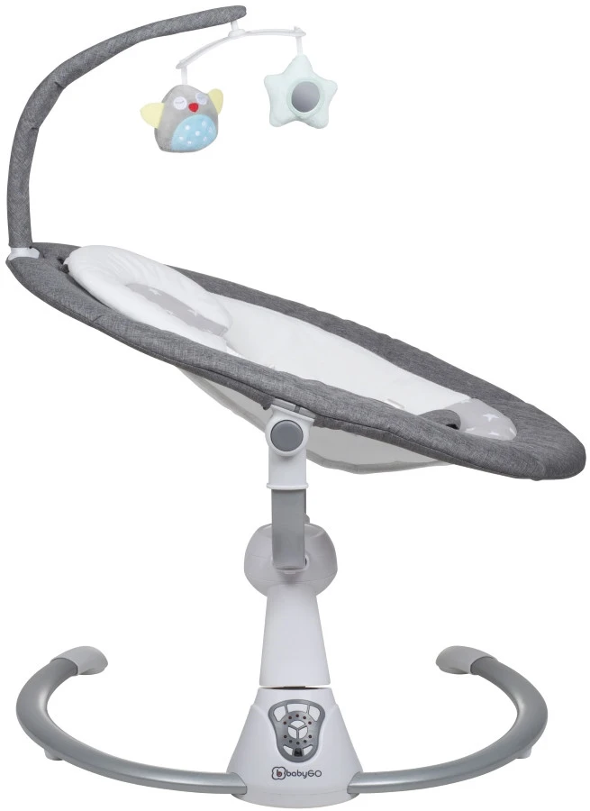 Babygo Homey Set Grey/Nature Babyschommel En Kinderstoel 19021 5 Babygo Homey Set Grey/Nature Babyschommel En Kinderstoel 19021 - Afbeelding 5