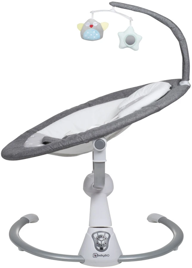 Babygo Homey Set Grey/White Babyschommel En Kinderstoel 19024 9 Babygo Homey Set Grey/White Babyschommel En Kinderstoel 19024 - Afbeelding 9