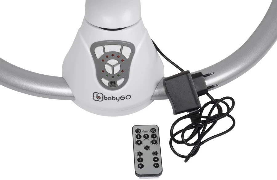 Babygo Homey Set Grey/Black Babyschommel En Kinderstoel 19023 12 Babygo Homey Set Grey/Black Babyschommel En Kinderstoel 19023 - Afbeelding 12