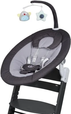 Babygo Homey Set Black Babyschommel En Kinderstoel 19013 -BabyWereldNederland babygo homey set dark greyblack babyschommel en kinderstoel 19013 3