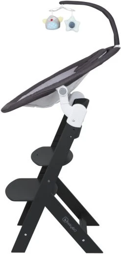 Babygo Homey Set Black Babyschommel En Kinderstoel 19013 -BabyWereldNederland babygo homey set dark greyblack babyschommel en kinderstoel 19013 4