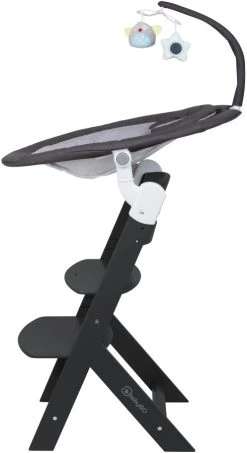 Babygo Homey Set Black Babyschommel En Kinderstoel 19013 -BabyWereldNederland babygo homey set dark greyblack babyschommel en kinderstoel 19013 5