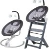 Babygo Homey Set Black/Grey Babyschommel En Kinderstoel 19012