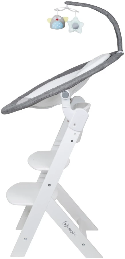 Babygo Homey Set Grey/White Babyschommel En Kinderstoel 19024 4 Babygo Homey Set Grey/White Babyschommel En Kinderstoel 19024 - Afbeelding 4