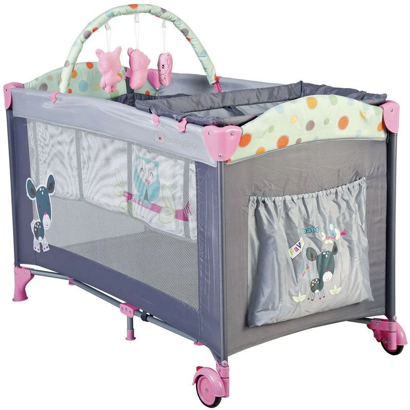 Babygo Sleepwell Pink Campingbed Met Bodemverhoger 4403 2 Babygo Sleepwell Pink Campingbed Met Bodemverhoger 4403 - Afbeelding 2