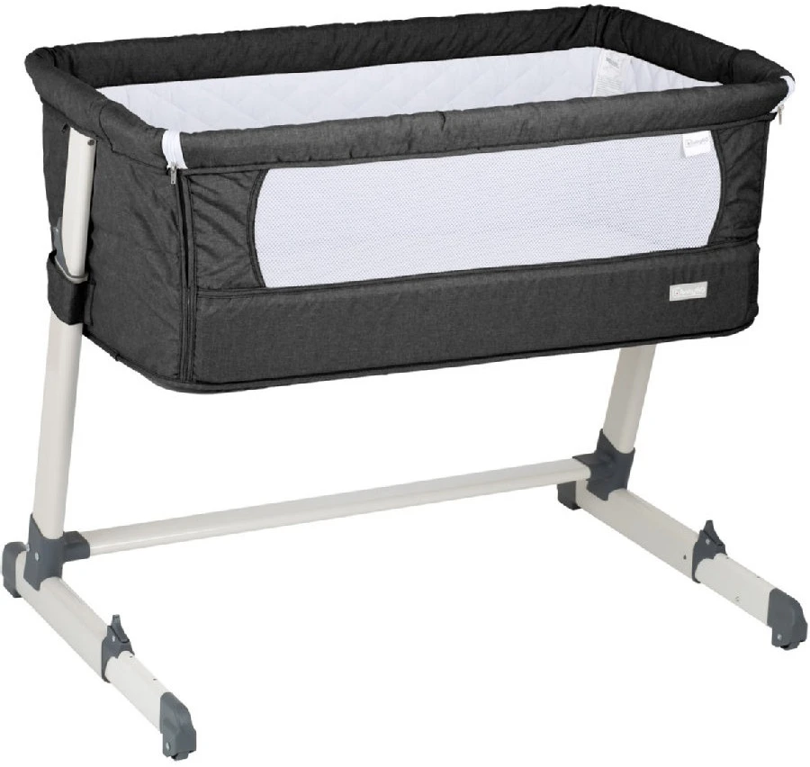 Babygo Together Dark Grey Wieg Aan Bed 460-4 1 Babygo Together Dark Grey Wieg Aan Bed 460-4