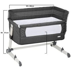 Babygo Together Dark Grey Wieg Aan Bed 460-4 16 Babygo Together Dark Grey Wieg Aan Bed 460-4 -BabyWereldNederland babygo together dark grey wieg aan bed 460 4 8