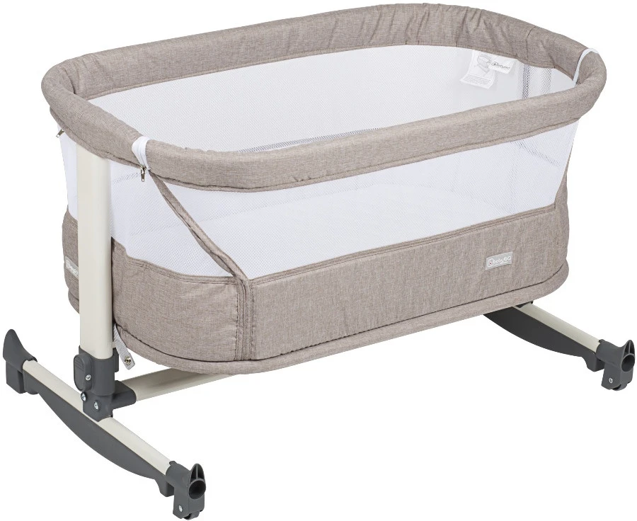 Babygo Vivaldi Beige Wieg Aan Bed 4652 4 Babygo Vivaldi Beige Wieg Aan Bed 4652 - Afbeelding 4