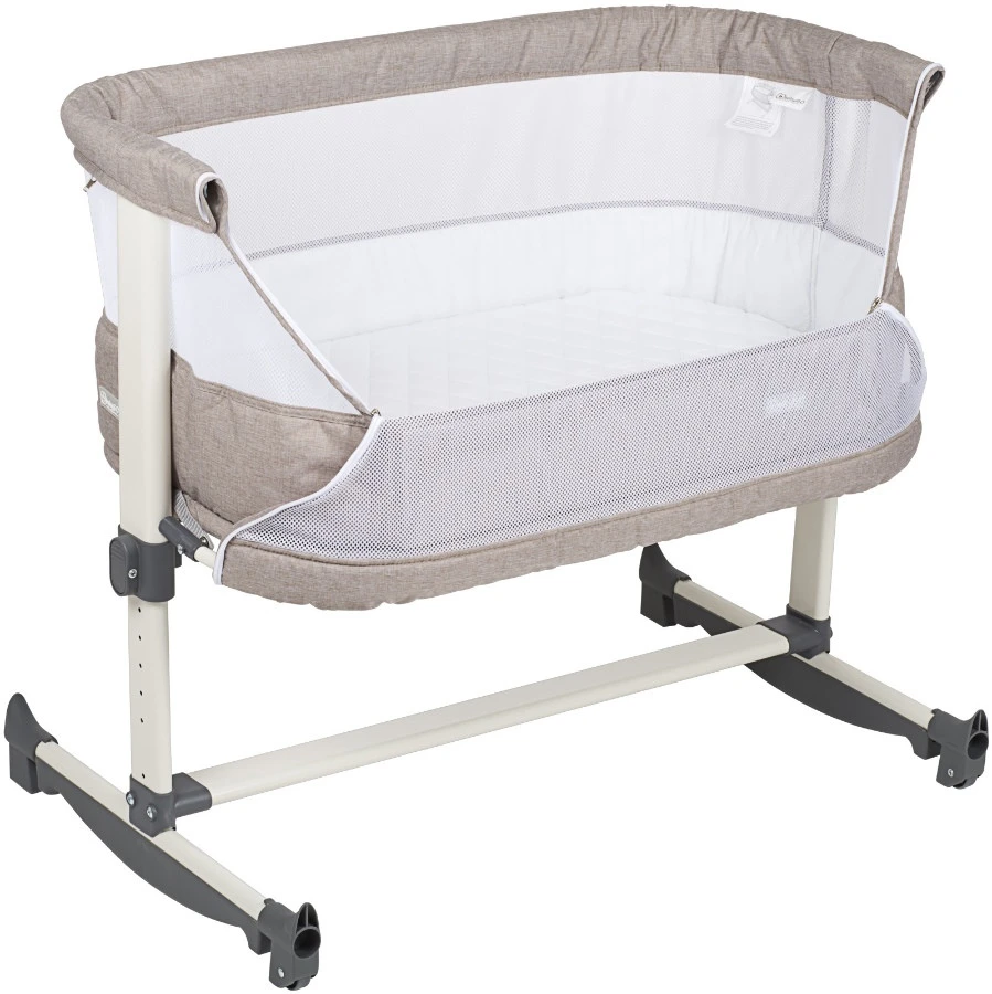 Babygo Vivaldi Beige Wieg Aan Bed 4652 2 Babygo Vivaldi Beige Wieg Aan Bed 4652 - Afbeelding 2