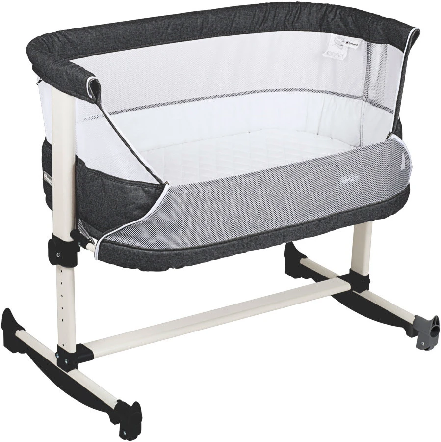 Babygo Vivaldi Dark Grey Wieg Aan Bed 4653 4 Babygo Vivaldi Dark Grey Wieg Aan Bed 4653 - Afbeelding 4