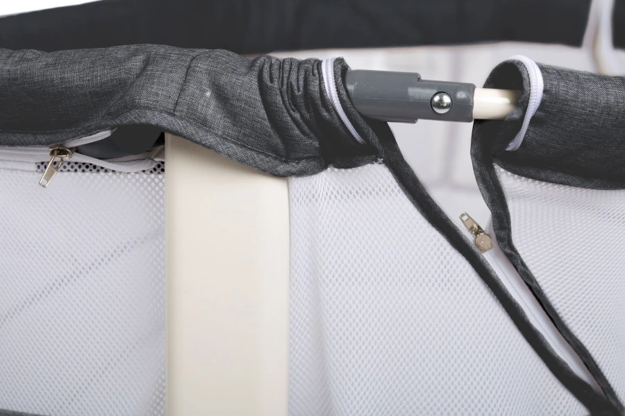 Babygo Vivaldi Dark Grey Wieg Aan Bed 4653 6 Babygo Vivaldi Dark Grey Wieg Aan Bed 4653 - Afbeelding 6