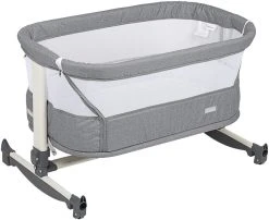 Babygo Vivaldi Grey Wieg Aan Bed 4651 8 Babygo Vivaldi Grey Wieg Aan Bed 4651 -BabyWereldNederland babygo vivaldi grey wieg aan bed 4651 1