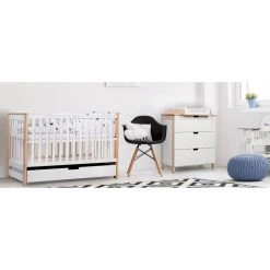 Ledikant Lieke Naturel 60x120 Cm -BabyWereldNederland babykamer lieke ledikant commode 1 3