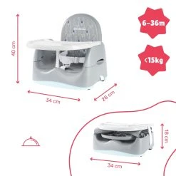 Badabulle Home & Go Beer Booster Stoelverhoger B009015 -BabyWereldNederland badabulle beer home go booster beer stoelverhoger b009015 3 1