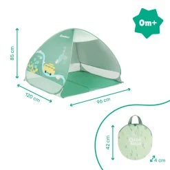 Badabulle Green Anti-UV Tent B038205 -BabyWereldNederland badabulle green anti uv tent b038205 3