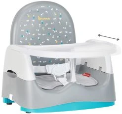 Badabulle Home & Go Grey Booster Stoelverhoger B009011 -BabyWereldNederland badabulle home go booster grey stoelverhoger b009011 2