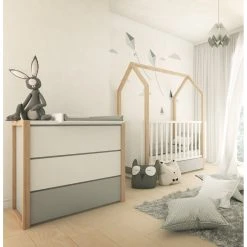 Bellamy Pinette Babykamer: Ledikant/Juniorbed En Commode