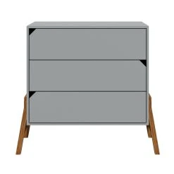 Bellamy Lotta Grey Babykamer: Ledikant/Juniorbed, Commode En 2-Deurskast -BabyWereldNederland bellamy lotta grey commode loszkomo 1 2