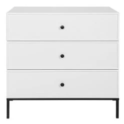 Bellamy Lumi White Babykamer: Ledikant/Juniorbed En Commode -BabyWereldNederland bellamy lumi white commode lubikomo 1 1