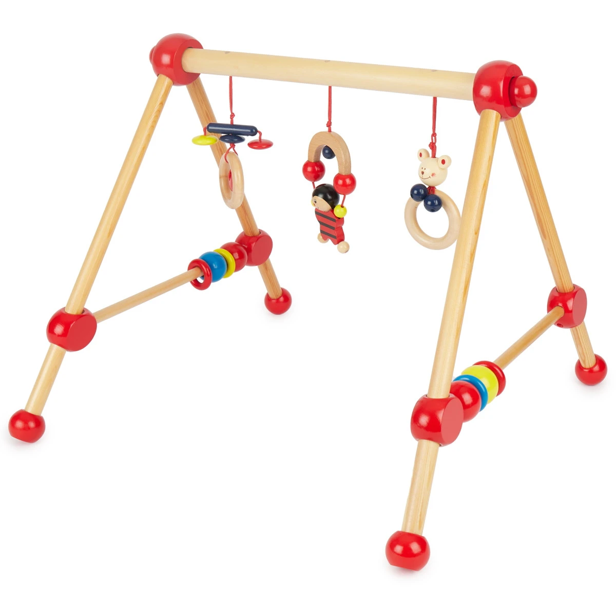 Bieco Toys My First Gym Red Houten Babygym 23000004 1 Bieco Toys My First Gym Red Houten Babygym 23000004