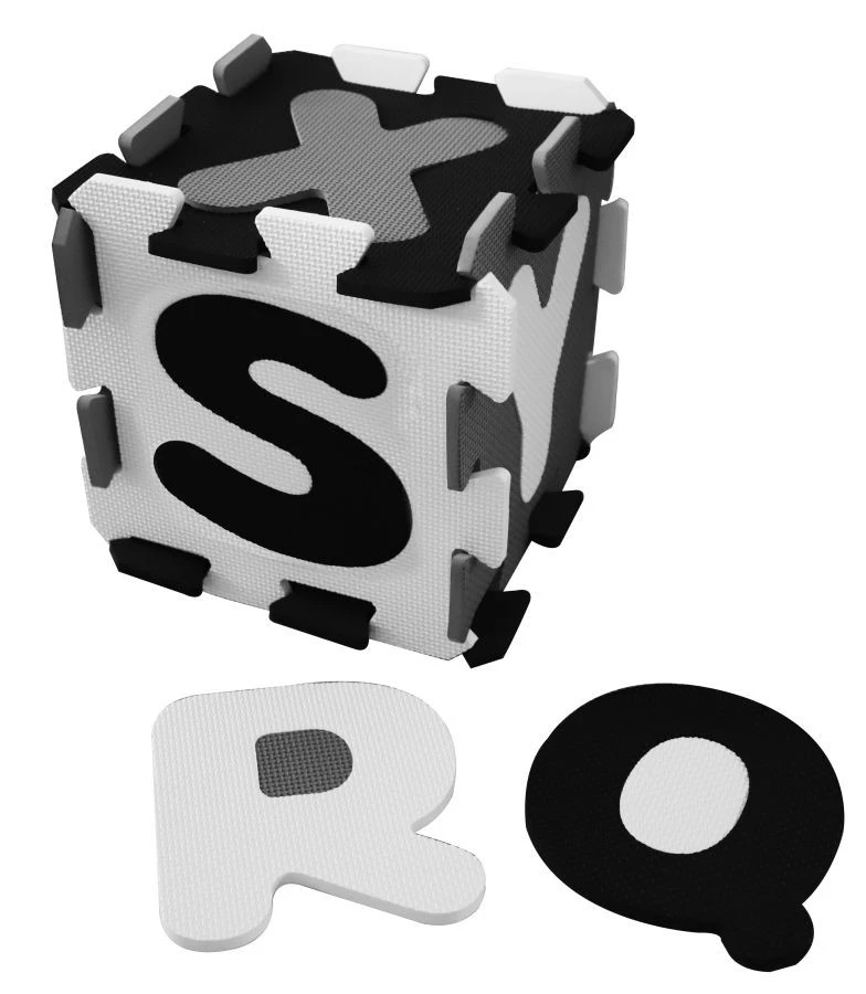 Bieco Zwart/Wit Schuimrubber Alfabet Puzzel Mat 19201506 2 Bieco Zwart/Wit Schuimrubber Alfabet Puzzel Mat 19201506 - Afbeelding 2