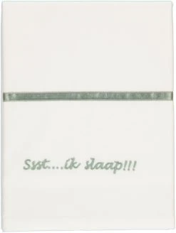 Briljant Ssst....ik Slaap!!! Stone Green 100x150 Cm Ledikantlaken 60R