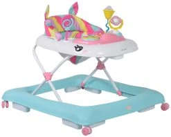 Cangaroo Baby Walker Unicorn Blue Loopstoel 4033