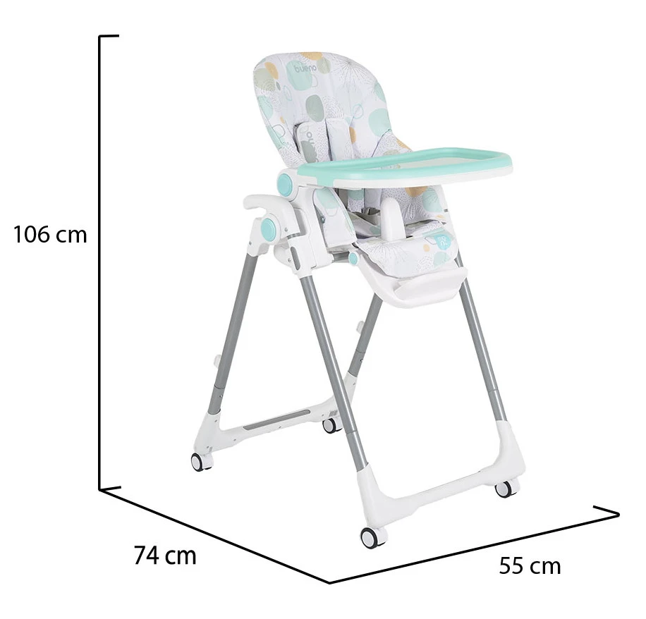 Cangaroo Bueno Blauw Kinderstoel 109980 12 Cangaroo Bueno Blauw Kinderstoel 109980 - Afbeelding 12