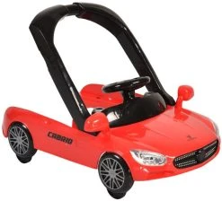 Cangaroo Cabrio Red 2-in-1 Loopstoel En Loopwagen -BabyWereldNederland cangaroo cabrio red loopstoel 2 1