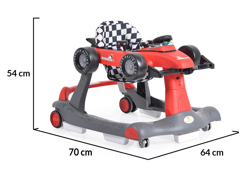 Cangaroo Daytonna Rood Loopstoel 109181 9 Cangaroo Daytonna Rood Loopstoel 109181 - Afbeelding 9