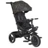 Cangaroo Fusion Black Driewieler Met Duwstang 110337