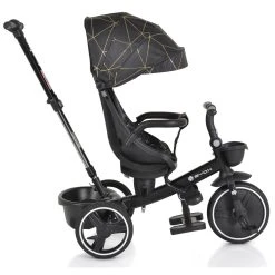 Cangaroo Fusion Black Driewieler Met Duwstang 110337 -BabyWereldNederland cangaroo fusion black driewieler met duwstang 110337 4