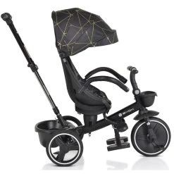 Cangaroo Fusion Black Driewieler Met Duwstang 110337 -BabyWereldNederland cangaroo fusion black driewieler met duwstang 110337 7